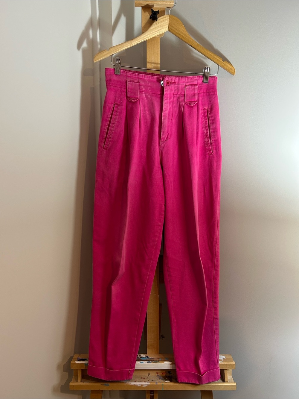 VINTAGE 1990s Esprit Pink Jeans with Hong Kong Tag